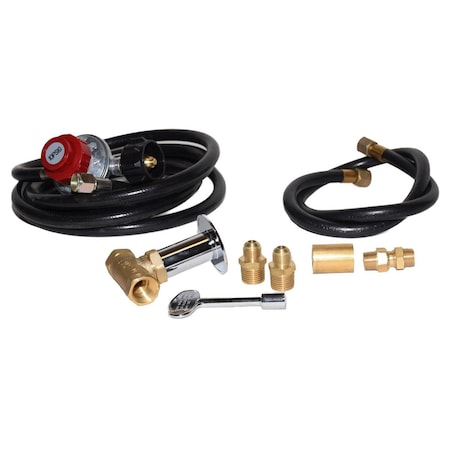 Tretco 120 in. Adjustable Regulator Firepit Connection Kit, Nylon TR569069